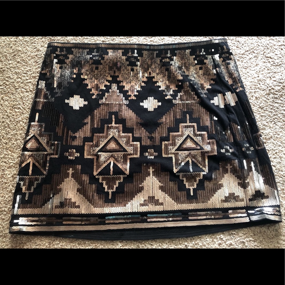 EUC Express Sequin Mini Skirt